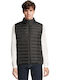 Ärmellose Puffer Jacke Schwarz