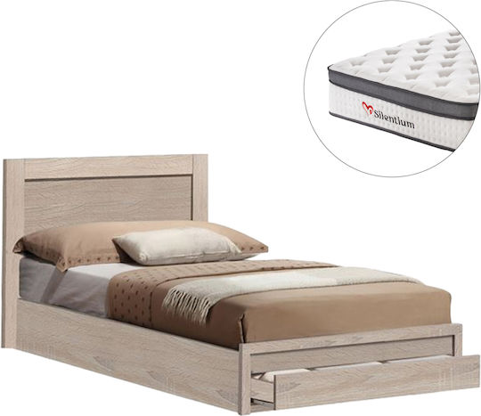 Melany Pat Single cu Saltea 90x190cm Sonama Melany Pat Single cu Saltea 90x190cm Sonama