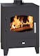 Syrios Rizes Steel Wood Stove 7.6kW Black