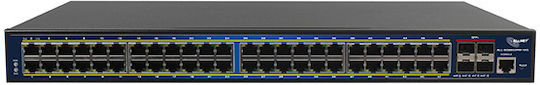 Allnet ALL-SG8652PMJ-10G-850W Managed L2 PoE Switch με 48 Θύρες Gigabit (1Gbps) Ethernet και 4 SFP Θύρες