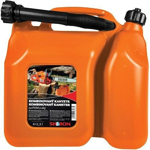 Canistră de combustibil cu 2 rezervoare 6 l 2,5 litri
