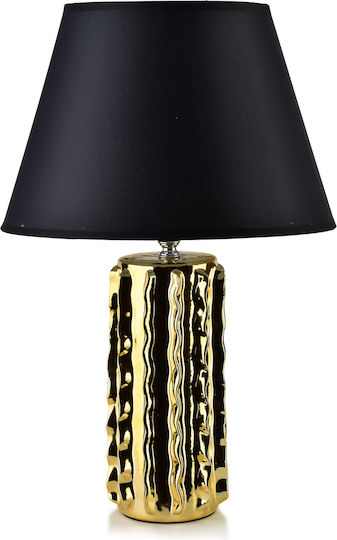 Mondex Tischlampen mit Goldfarbenem Hut und Basis