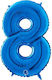 Luftballons Zahlen Blau 100 Cm – 40″