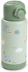 Done by Deer Thermos Water Bottle 340ml Green