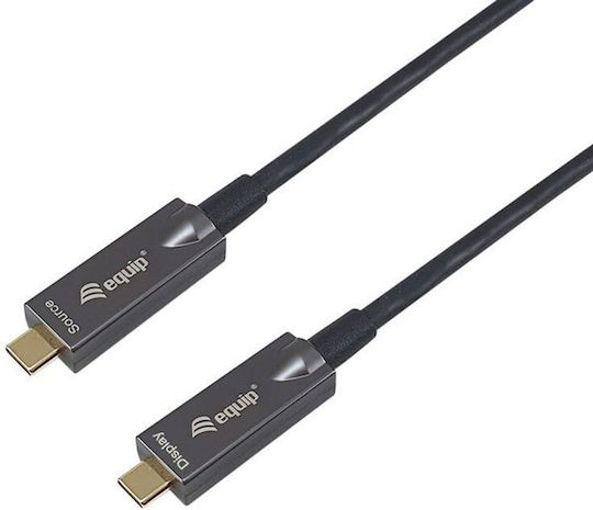 Equip USB 3.2 Video Cable USB-C Male - USB-C 60W PD Black 15m 119469