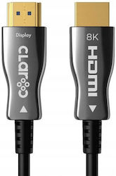 Claroc HDMI 2.1 HDMI male - HDMI male 100m Μαύρο