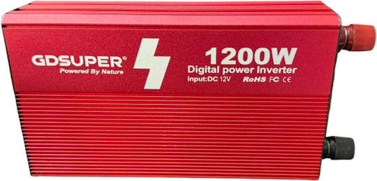 Auto-Stromwandler 1200w Umwandlung 12v Gleichstrom 220v AC Mono Gd-1200w-1 Oem
