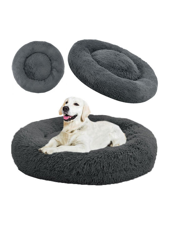 Hundebett Rund Grau 80x80cm