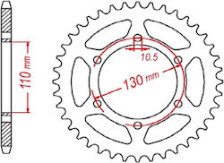 Γρανάζι Πίσω 486 42 Δόντια Roc Kawasaki Er-5 500cc Οποίο Συνδυάζει Τιμή Ποιότητα124183 Γρανάζι Πίσω 486 42 Δόντια Roc Kawasaki Er-5 500cc Οποίο Συνδυάζει Τιμή Ποιότητα124183