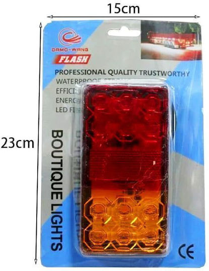 Damo-wang Lumini De Volum Pentru Camioane Spate Semnalizator Portocaliu Roșu Boutique Lights Truck Lamp