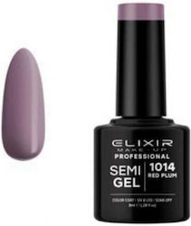 Elixir Semigel Gel Nagellack 1014 Rote Pflaume 8ml