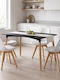 Kitchen Table Gaston with 4 Chairs 120x80cm