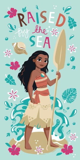 Disney Vaiana Raised Sea Beach Towel 70x140cm