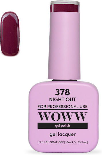 Woww Cosmetics Gel Nail Polish 378 Night Out 10ml