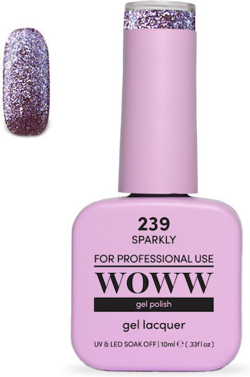 Woww Cosmetics Полутрайно Лак За Нокти 239 Sparkly 10мл