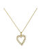 Ioannis Kosmima Necklace With Heart Design In 9 K Gold With Zircon