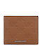 Leather Men's Card Wallet Tabac Brown