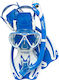 CressiSub Rocks Tauchmasken Silikon mit Schnorchel Kinder Blau