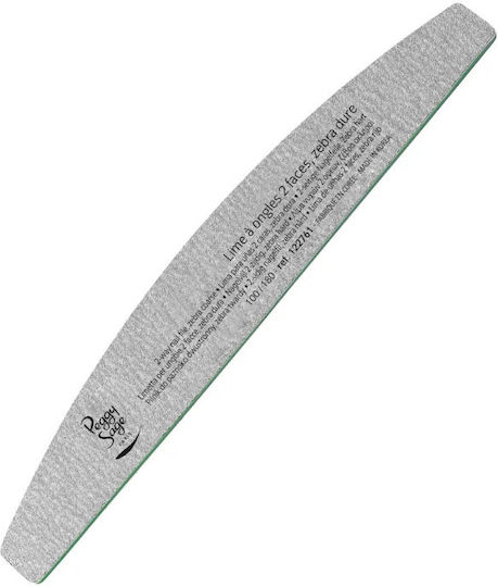 Peggy Sage Nail File Curved Zebra 100/180