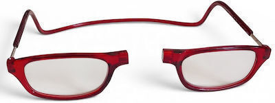 Ochelari de citit +3.00 cu magnet în culoare roșie R007