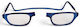 Reading Glasses +3.00 with Magnet in Blue Colour R007
