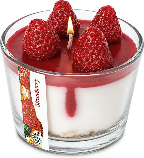 HOMie Aromatic Candle in Jar with Strawberry Scent 220gr