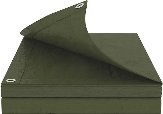 vidaXL Waterproof Tarpaulin 90gr/m² 4x4m Light Type Green