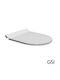 GSI Norm-pura-kube Plastic White Toilet Seat
