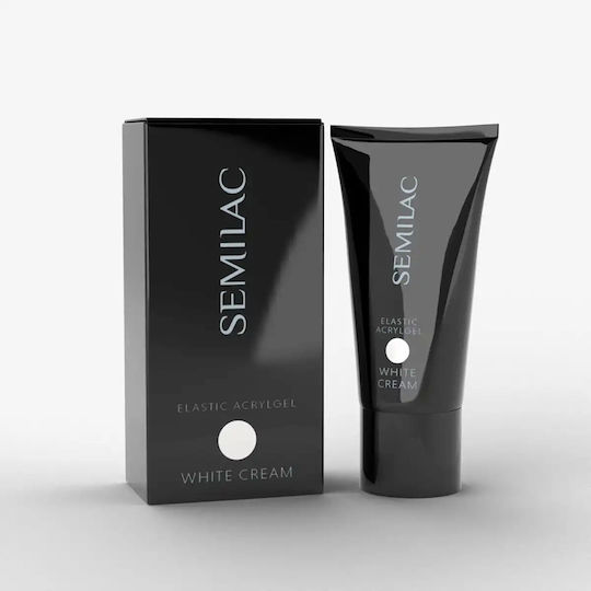 Semilac Acrygel Νυχιών White Cream 30gr
