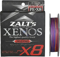 Fishing Filament Zalt’s Xenos X8 Jigging Multicolor 300m 0.191mm Pe#1.2