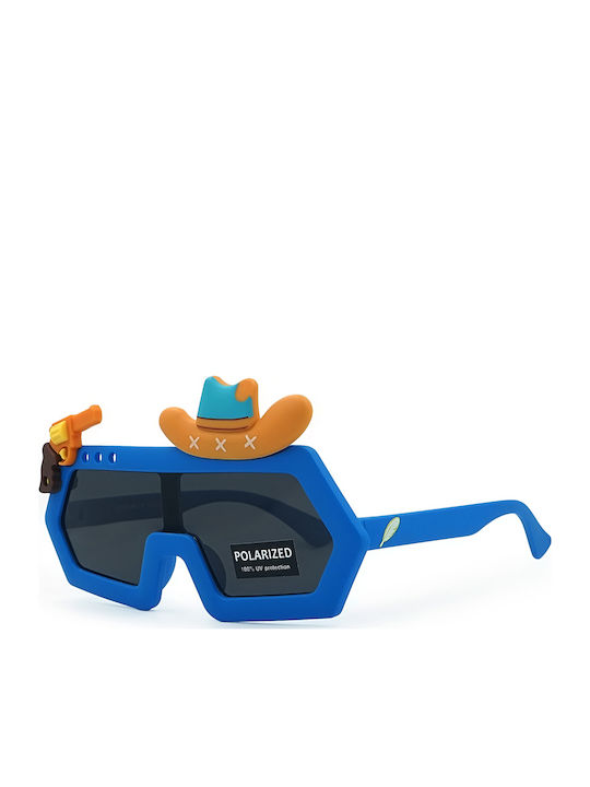 Kiddos Unbreakable Square Kids Sunglasses with Polarized Blue Lens