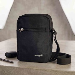 Seagull Geantă pentru bărbați de umăr / tip crossbody Neagră Seagull Geantă pentru bărbați de umăr / tip crossbody Neagră