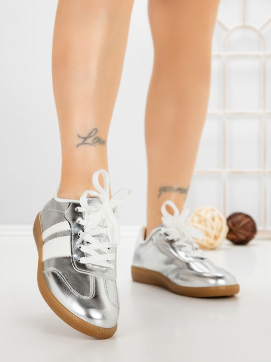 Kalapod Adidași Flatforms Pentru Femei Argintii