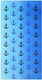 Aquablue Prosop De Plajă Albastru 152x76cm