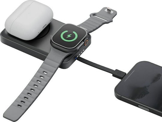 Energea Magpac Pro 35S 3C MagSafe Qi2 Baterie Externă 10000mAh 30W Neagră