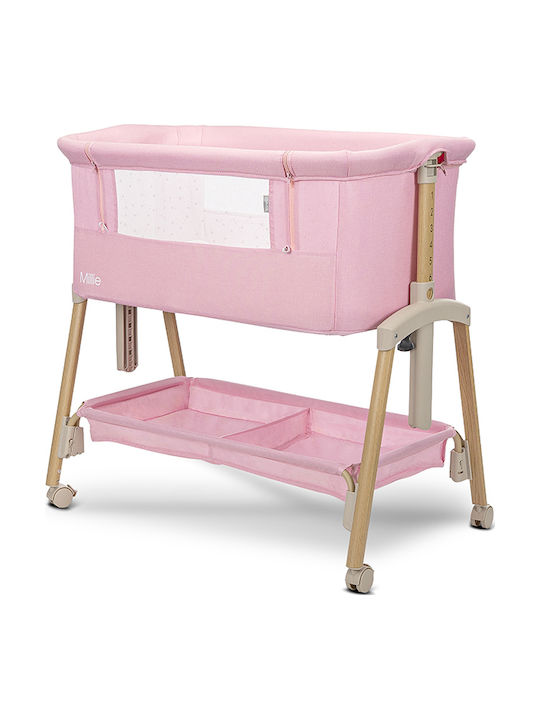 Lorelli Millie Cradle with Mattress and Wheels Pink