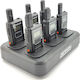 Dynascan 3a Pack 6 Professionelle Pmr-446 Usb-c + Mehrfach-Ladegerät 6 Plätze