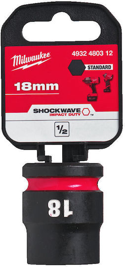 Milwaukee Pneumatic Socket with 1/2" Frame Host Diameter 18mm