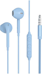 Jack FPYKPBOUTONJACKLB In-ear Handsfree Ακουστικά με Βύσμα 3.5mm Μπλε