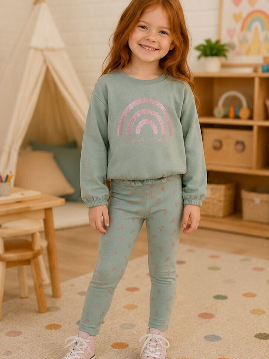 Pantaloni de trening pentru copii fistic