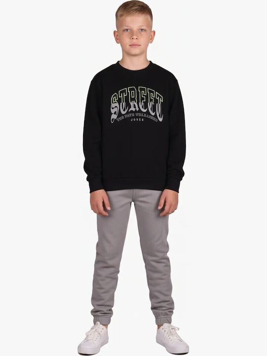 Joyce Kids Sweatpants Set Black