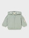 Kinder-Strickjacke Baumwolle Mint