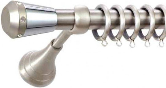 Best Tijă Metalică Pentru Perdele B038 Dublă Cu Șină Φ20mm 160cm Argintie INM180893