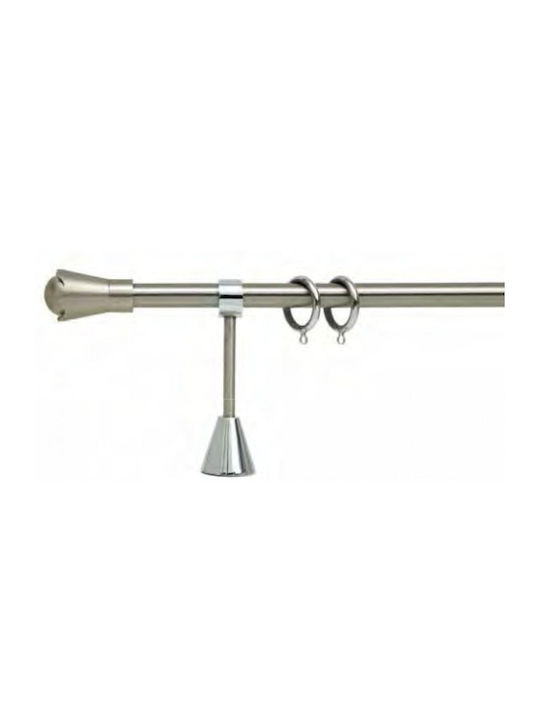 Best Bară Metalică Pentru Perdele K086 Simplă Φ20mm 160cm Argintie
