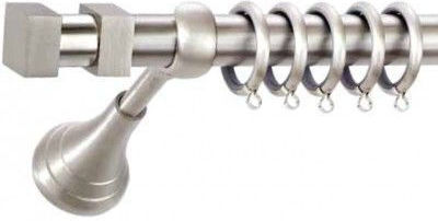 Best Metalic Bară Dublă pentru Perdele cu Șină Φ20mm 160cm Argintiu INM180903