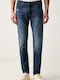 Men's Jeans Pants with Extra Slim Fit Medium Blue