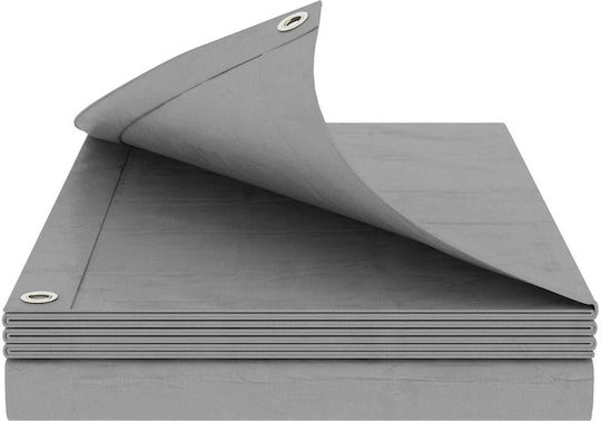 vidaXL Waterproof Tarpaulin 180g/m² 10x8m Lightweight Grey