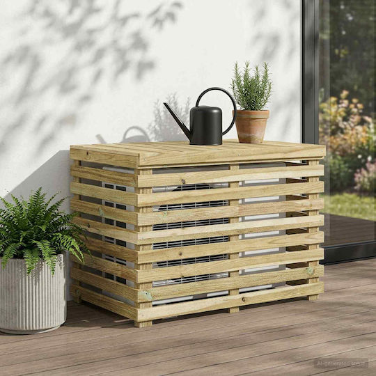 vidaxl Abdeckung der Außeneinheit Klimaanlage 90 X 58 X 60 cm Imprägnierte Kiefernholz