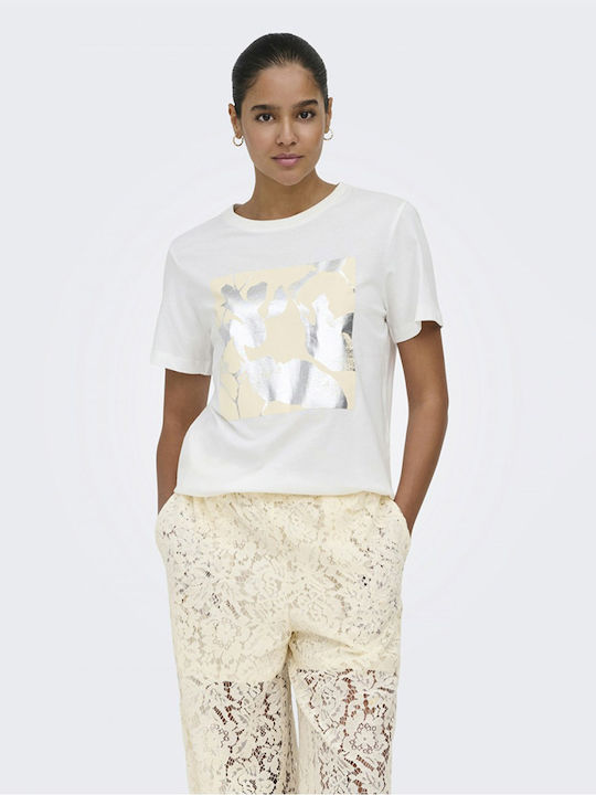Jdy Γυναικείο T-shirt Ασημί
