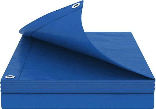 vidaXL Waterproof Tarpaulin 260g/m² 8x8m Heavy Duty Blue